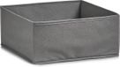 Zeller 14602 opbergbox, opvouwbaar, vlies, stof, grijs, ca. 28 x 28 x 13 cm