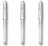 uni-ball Signo Broad - 3 Witte Gelpennen Rollerball UB153