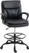 HOMCOM Chaise de dessin - Revêtement synthétique, Métal - 61 x 61 x 108 cm - Noir