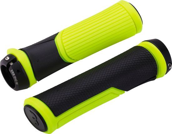 BBB Cycling BHG-96 Cobra Handvatten - Zwart/Neon Geel - 142mm - Per Paar