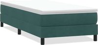 vidaXL Boxspring - zonder matras - fluweel - donkergroen - 80x220 cm