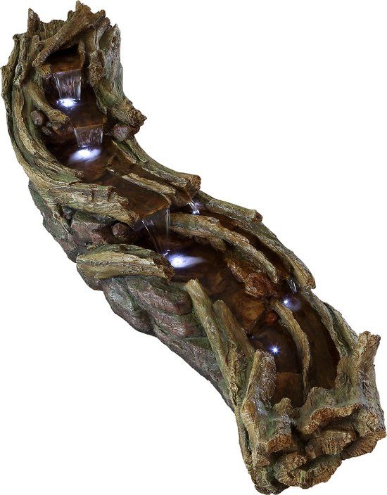 Ubbink AcquaArte Avisio Waterornament Bruin Polyresin Met Verlichting