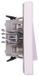 Asfora, interrupteur unipolaire, IP44, blanc, avec cadre EPH0100221