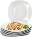 MamboCat Set van 6 LOTTA dinerborden wit porselein 25,2cm