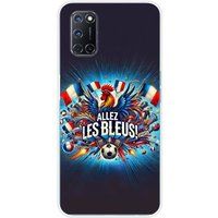 Allez les bleus Bedrukt siliconen hoesje compatibel met Oppo A52, Oppo A72