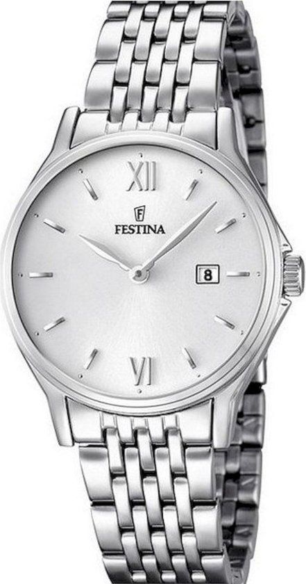 Festina F16748/2 Klassiek Polshorloge Dames - Zilverkleurig - 30.6 mm