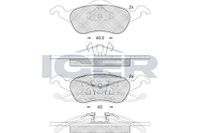 Icer Brakes 181264 Remblokkenset, schijfrem