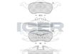 Icer Brakes 181264 Remblokkenset, schijfrem