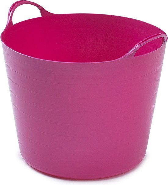 Whitefurze Flexibele emmer - 26 liter - Roze - 38 x 41 x 35 cm