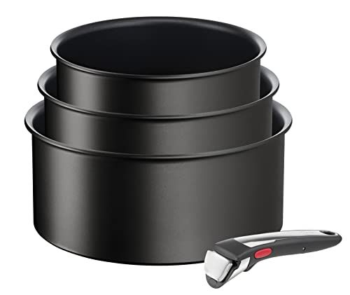 Tefal Ingenio Eco Resist On kookgerei - 4 stuks - Stapelbaar - Inductie - Anti-aanbaklaag - L7679202