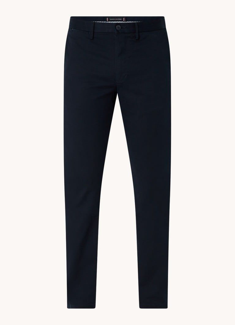 Tommy Hilfiger Denton Straight Fit Chino met Steekzakken