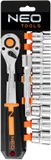 NEO 10-030 - Dopsleutelset - 1/2" - 12 Stuks - Chroom-Vanadiumstaal