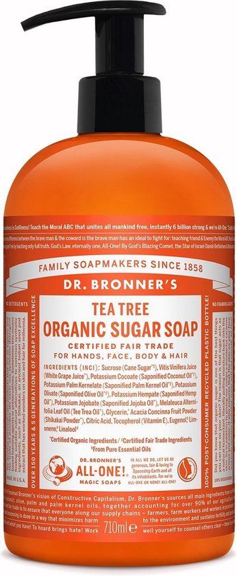 Dr. Bronner's Organic Sugar Liquid Soap 710 ml
