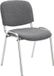 CLP Ken Eetkamerstoel Chrome look - Fabric grey