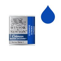 Winsor & Newton Cotman Watercolor 660 Ultramarine - Half Pan