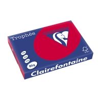 Clairefontaine gekleurd papier kersenrood 80 grams A3 (500 vel)