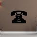 Ambiance Sticker Schoolbordsticker - uitwisbare zelfklevende muurstickers - OUDE TELEFOON - 75x95cm