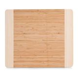 Zeller 25258 Snijplank van bamboe, tweekleurig, 34 x 29 x 1,8 cm