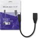 Qoltec Kabel USB 3.1 type C male | USB 3.0 A vrouwelijk | 0,2m