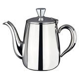 Café Olé Premium koffiepot, 340 ml, voor 1 persoon, roestvrij staal, klassiek koffiepotontwerp met spiegelende afwerking, perfecte schenktuit