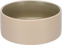 Flamingo Anca Voer- en Drinkbak Keramiek Rond Beige/Groen Ø16,5 cm 800ml