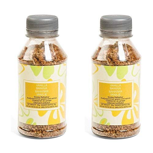 Ashtray Fresh Freshener luchtrook voor asbak geparfumeerde "Cotton Fresh" Refresher - Verwijdert rook uit huis of kantoor - 2 x 30gr