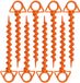 Merkloos Oranje Kunststof Tentpinnen, 8 stuks
