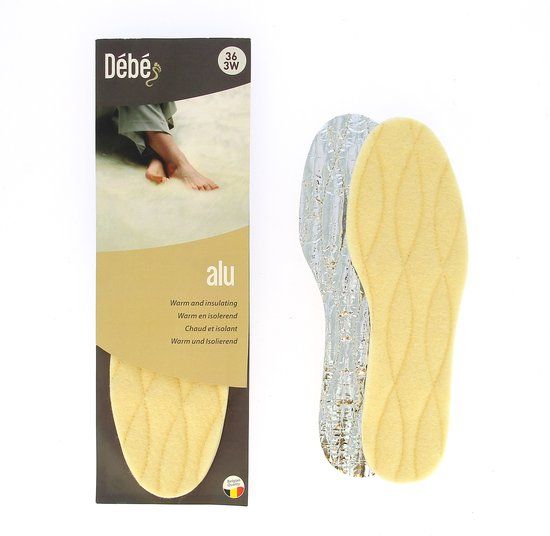 DEBE Alu - Extra warme inlegzool met aluminium en scheerwol laag - Maat 40 - Unisex