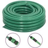 VidaXL Tuyau d'arrosage avec kit d'accouplement 0,75'' 10 m PVC vert