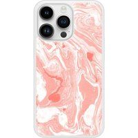 iPhone 14 Pro Marbre Rose bedrukt siliconen hoesje