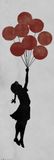Grupo Erik Banksy Poster - Girl Floating Original 53x158cm