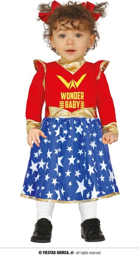 Fiestas Guirca Baby Superheld Star Jurk - 12-18 Maanden