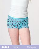 Moodies sous-vêtements menstruels ado - Shorty en bambou - gousset renforcé - taille 176-188 (M) - imprimé cerises