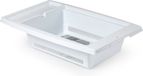 Plasticforte Évier passoire - plastique - égouttoir - 43 x 27 x 10 cm - blanc