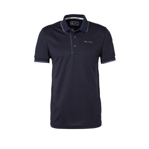 Sjeng Sports sportpolo donkerblauw heren Donkerblauw/zwart