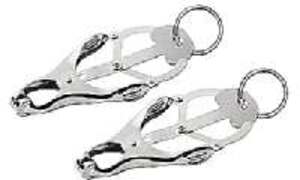 Shots Media Triune - 2 Squeezer Teaser Clover Nipple Clamps W Ring