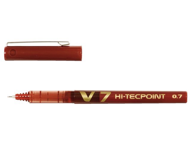 Pilot Rollerpen Hi-Tecpoint V7 rood 0.4mm