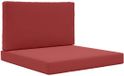 vidaXL Coussin de banc d'extérieur Polyester Rouge vin 80 x 80 cm