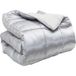 Duvet d'hiver argenté 135 x 200 cm satin et microfibre
