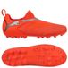 PUMA Future 9 Match Laceless MG Unleashed - Rouge éclatant/Blanc/Noir/Argenté Enfant - Multi Ground (MG), pointure 38