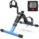 Merkloos Mini hometrainer pedaaltrainer - Opvouwbaar - Verstelbare weerstand - LCD-display