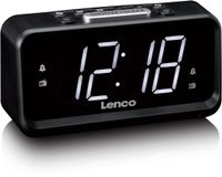 Lenco CR-28BK Radio Klok Digitaal Zwart