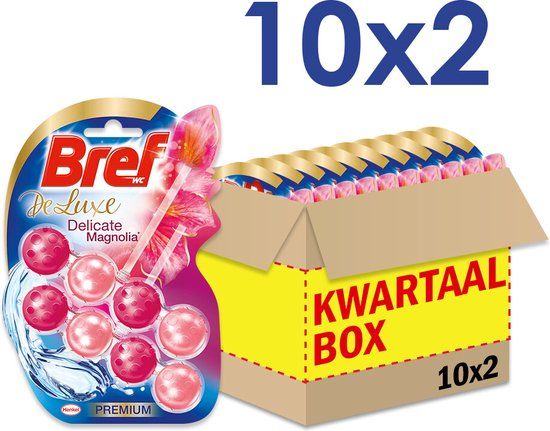 Bref 10x Bref Toiletblok Deluxe Magnolia - 20 stuks