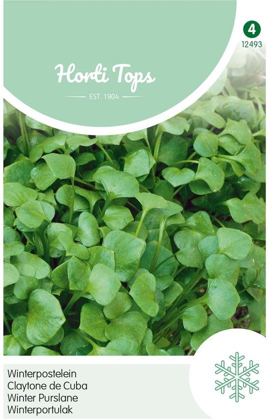 Hortitops Zaden - Postelein Winter / Claytonia Perfoliata