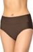 Merry Style Dames Zwembroek - Bikinibroekje - Elastische tailleband - Polyamide & Elastaan – Bruin (8157) – 48 - MS-VR-Brief-5