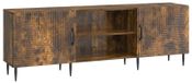Meuble TV 150 x 31 x 50 cm Chêne fumé Bois modifié