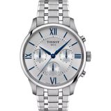 Tissot Chemin des Tourelles T1394621103800 Horloge - Staal - Zilverkleurig - Ø 42 mm