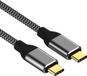 Allteq USB C kabel | 2 meter | Grijs | USB 3.2 Gen 1x2 | 10 Gb/s | 60W