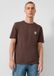 QS s.Oliver QS T-Shirt donkerbruin katoen M