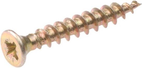 Hoenderdaal Fasteners Hoenderdaal Spaanplaatschroef Verzonken kop 3.0x12mm Verzinkt 200 stuks